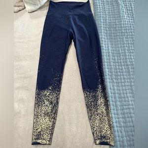 Beyond yoga, size medium blue and gold leggings.